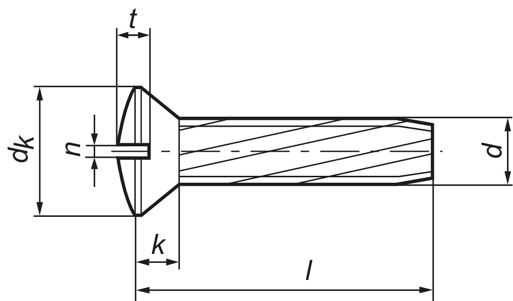 DIN 7513  GE M  6 x 16  St verzinkt     (Kopf: nach DIN 964)